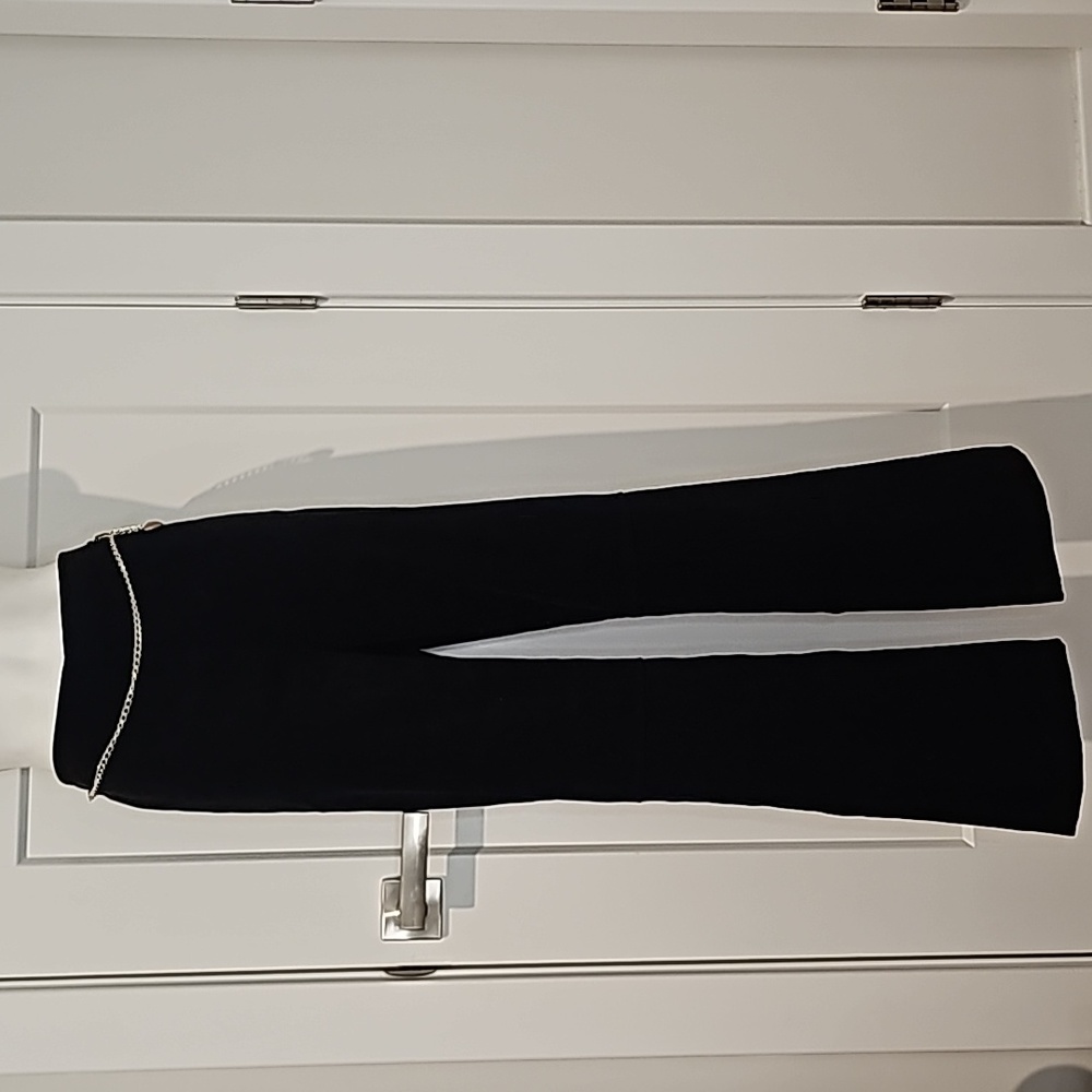 90s Girls Expressions Separates Black Dress pants with Gold Chain Heart